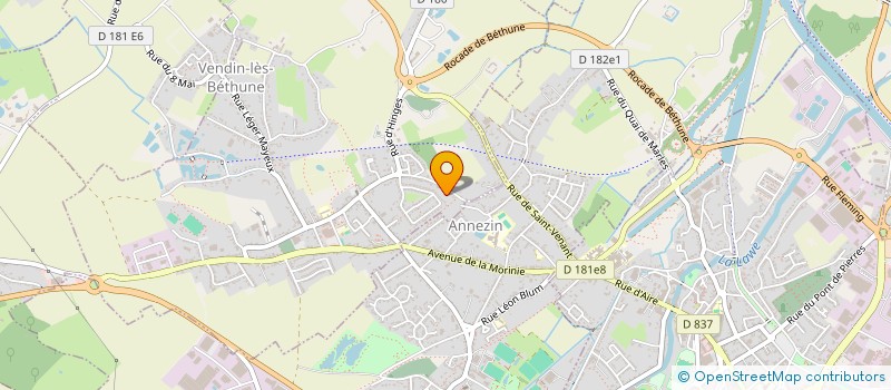 localisation de l'entreprise MILAU  VENDIN-LES-BETHUNE