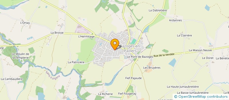 localisation de l'entreprise MILAUDINE  CHANVERRIE