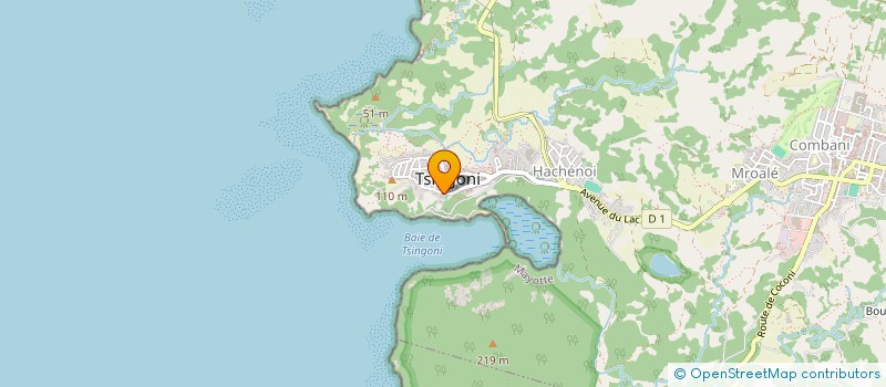 localisation de l'entreprise MILAZATROU DE COMBANI à TSINGONI