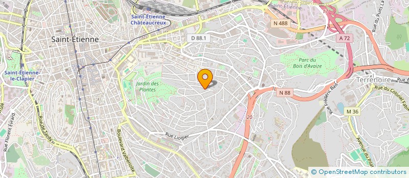 localisation de l'entreprise MILAZZ'EAU  SAINT-ETIENNE