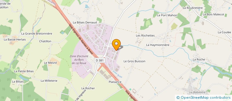 localisation de l'entreprise MILBA à VIGNEUX-DE-BRETAGNE