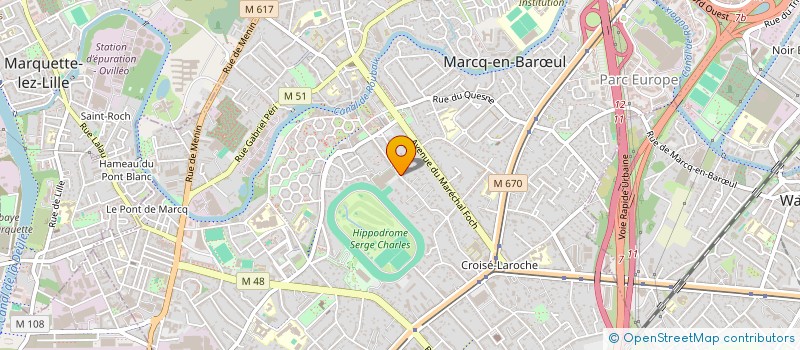 localisation de l'entreprise MILBILL à MARCQ EN BAROEUL