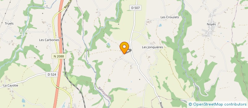 localisation de l'entreprise MILCA à BARAQUEVILLE