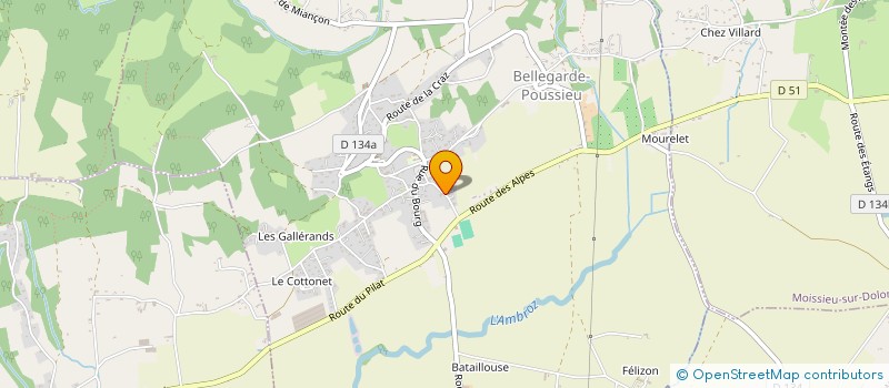 localisation de l'entreprise MILCAN  BELLEGARDE-POUSSIEU