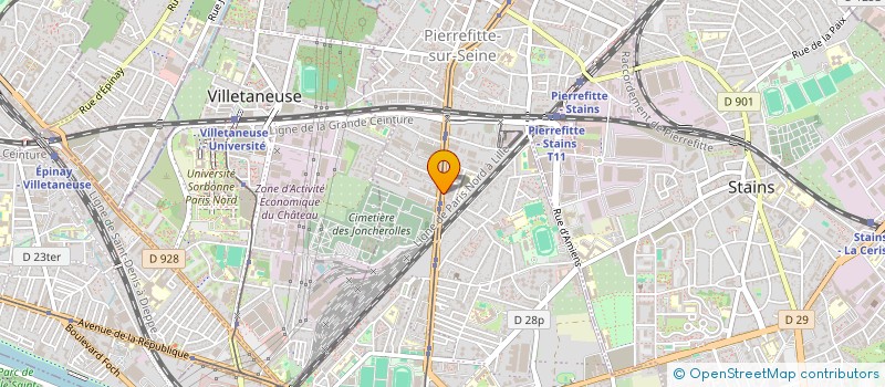 localisation de l'entreprise MILE BATIMENT à PIERREFITTE-SUR-SEINE