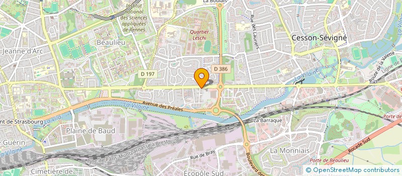 localisation de l'entreprise MILELO VOYAGES  CESSON-SEVIGNE