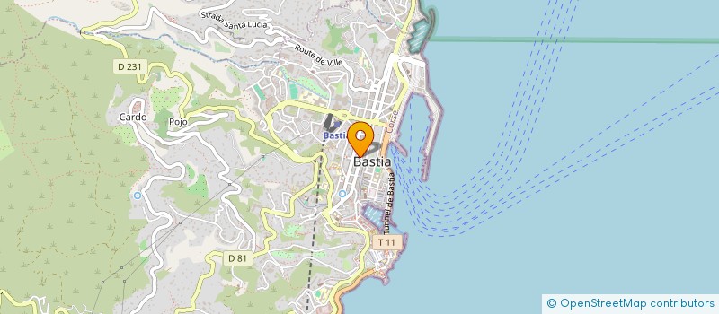 localisation de l'entreprise MILENA à BASTIA