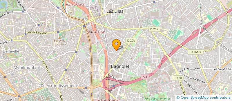 localisation de l'entreprise MILENA  BAGNOLET