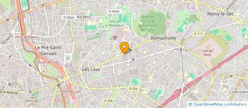 localisation de l'entreprise MILENIUM à LES LILAS