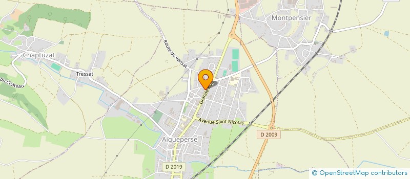 localisation de l'entreprise MILEO BEAUTE à AIGUEPERSE
