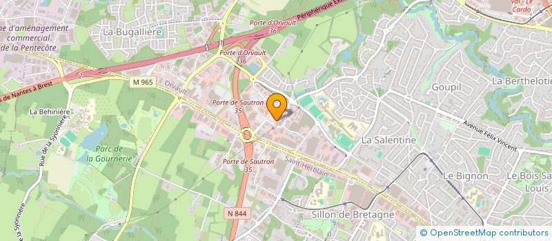 localisation de l'entreprise MILEPI  ORVAULT