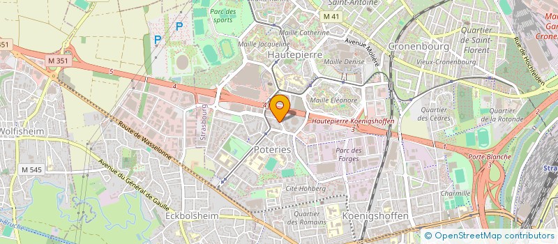localisation de l'entreprise MILESSA à STRASBOURG