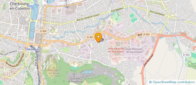 localisation de l'entreprise MILET / JEAN  CHERBOURG-EN-COTENTIN