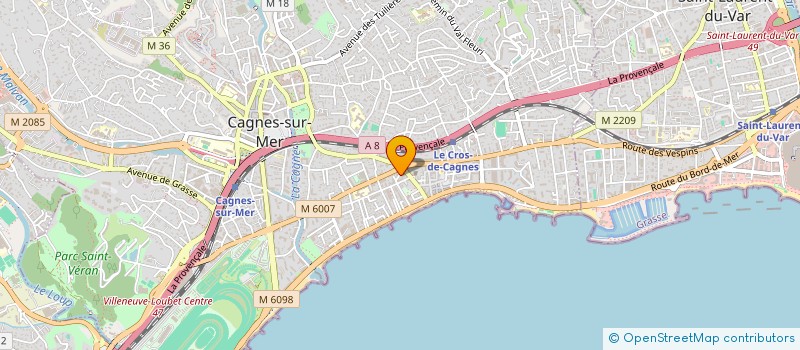 localisation de l'entreprise MILEX INTERNATIONAL à CAGNES-SUR-MER