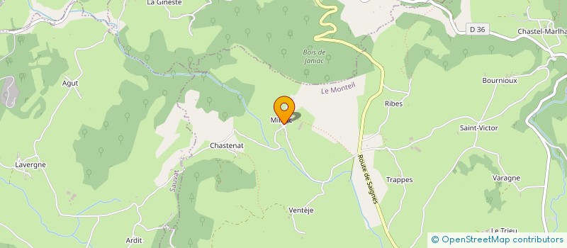 localisation de l'entreprise MILHAC HIER ET AUJOURD HUI à LE MONTEIL
