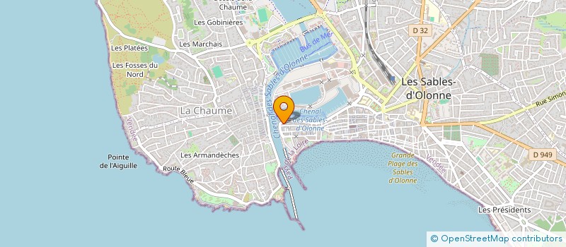 localisation de l'entreprise MILHAC-LANGELEZ à LES SABLES D'OLONNE