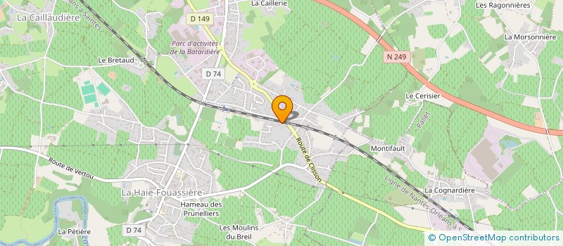 localisation de l'entreprise MILHAN  LA HAIE-FOUASSIERE