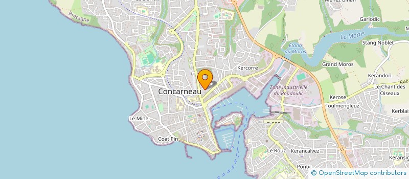 localisation de l'entreprise MILHAU  CONCARNEAU