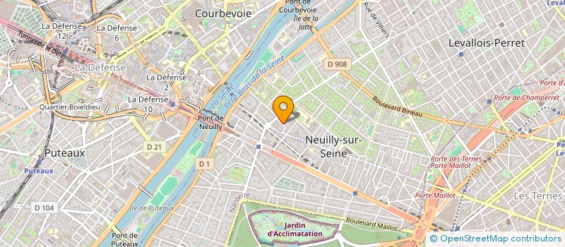 localisation de l'entreprise MILHAUD ARCHITECTURE  NEUILLY-SUR-SEINE