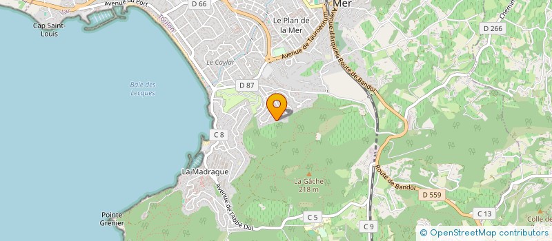 localisation de l'entreprise MILHE - DE BOVIS à SAINT-CYR-SUR-MER