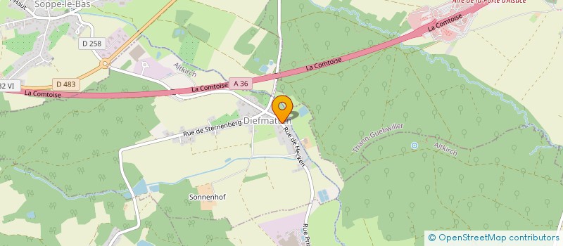 localisation de l'entreprise MILHUSA CASH  DIEFMATTEN