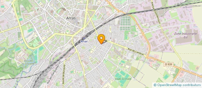 localisation de l'entreprise MILIABEL à ARRAS