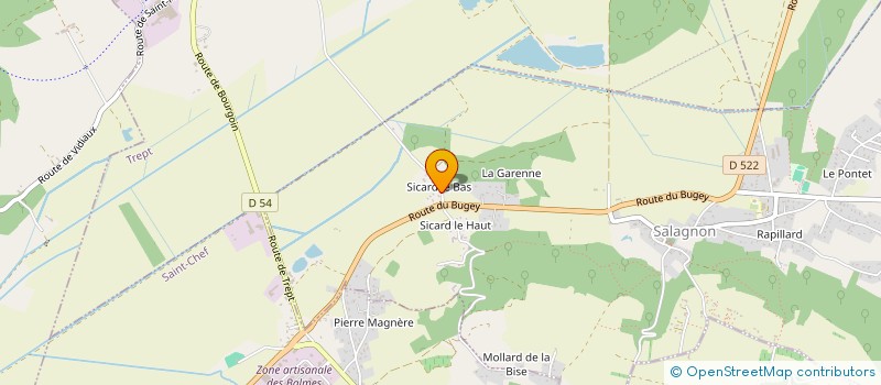 localisation de l'entreprise MILIAC  RUY-MONTCEAU