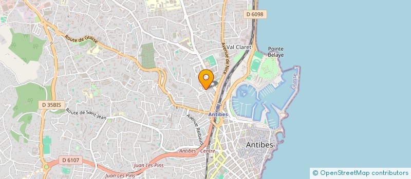 localisation de l'entreprise MILIEUX ET MANIERES : ARCHITECTURE ET URBANISME à ANTIBES