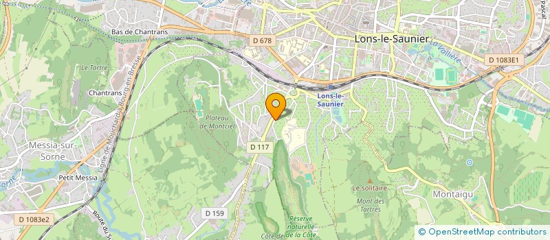 localisation de l'entreprise MILIEUX ETRES ET TERRITOIRES DE L'ARC JURASSIEN à LONS-LE-SAUNIER