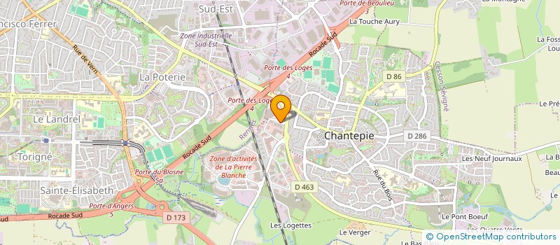 localisation de l'entreprise MILIN 159  CHANTEPIE