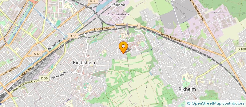 localisation de l'entreprise MILIN COZ  RIEDISHEIM