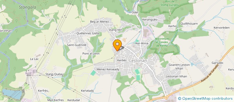 localisation de l'entreprise MILIN GLAS  ERGUE-GABERIC