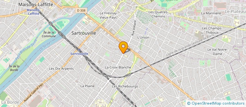 localisation de l'entreprise MILINES  SARTROUVILLE