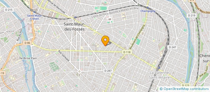 localisation de l'entreprise MILIO à SAINT-MAUR-DES-FOSSES