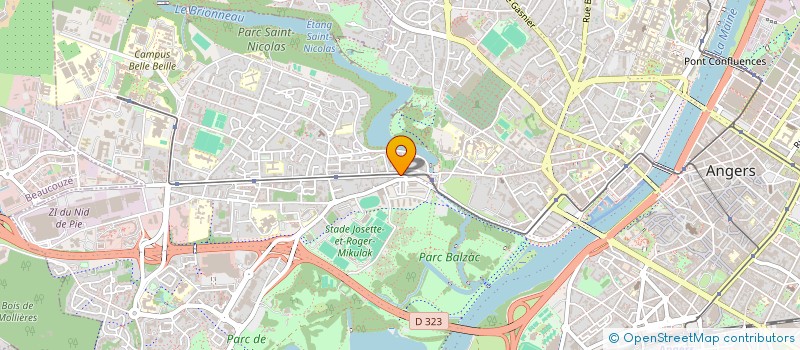 localisation de l'entreprise MILISSA à ANGERS