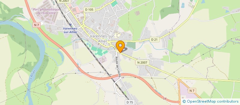 localisation de l'entreprise MILITARIA ONLINE FRANCE à VARENNES-SUR-ALLIER