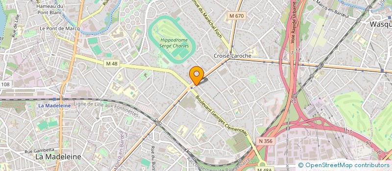 localisation de l'entreprise MILITOINE à MARCQ-EN-BARŒUL