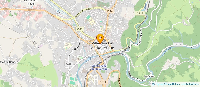 localisation de l'entreprise MILK CAFE  VILLEFRANCHE-DE-ROUERGUE