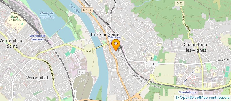 localisation de l'entreprise MILKSHAKE PRODUCTION  TRIEL-SUR-SEINE