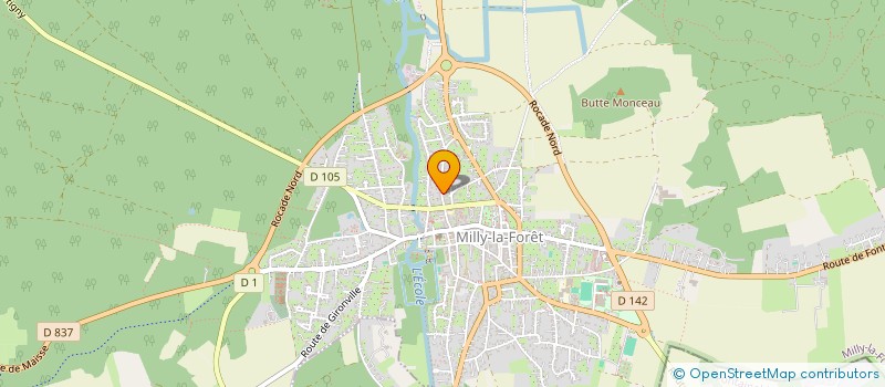localisation de l'entreprise MILL'AIGUILLES à MILLY-LA-FORET