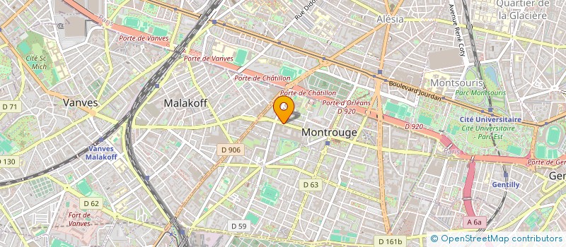 localisation de l'entreprise MILL'EVENT à MONTROUGE