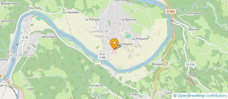 localisation de l'entreprise MILL'SERVICES à LIVINHAC-LE-HAUT