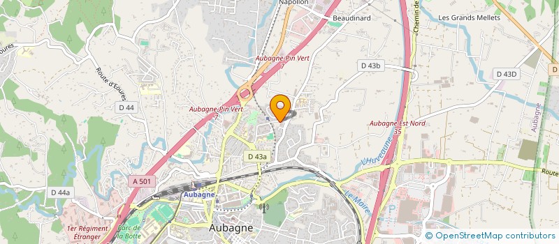 localisation de l'entreprise MILLA à AUBAGNE