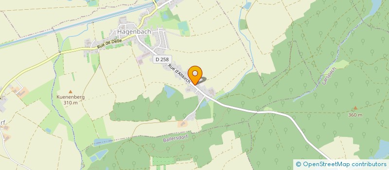 localisation de l'entreprise MILLA  HAGENBACH