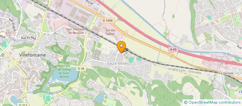 localisation de l'entreprise MILLAN DISTRIBUTION  VAULX-MILIEU