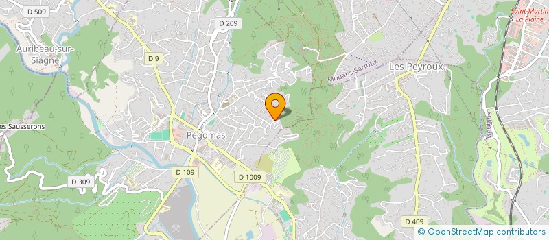 localisation de l'entreprise MILLAN MACONNERIE  PEGOMAS
