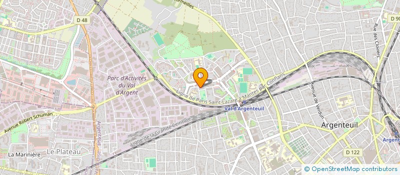 localisation de l'entreprise MILLAR à ARGENTEUIL