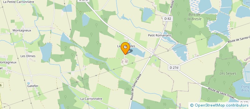 localisation de l'entreprise MILLARD  SAINT-TRIVIER-SUR-MOIGNANS