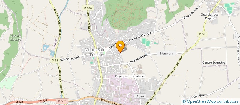 localisation de l'entreprise MILLAS INVEST  MOURS-SAINT-EUSEBE