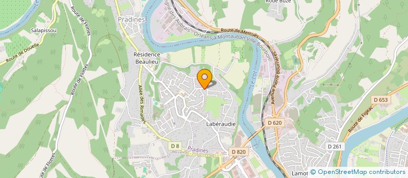 localisation de l'entreprise MILLAT  PRADINES